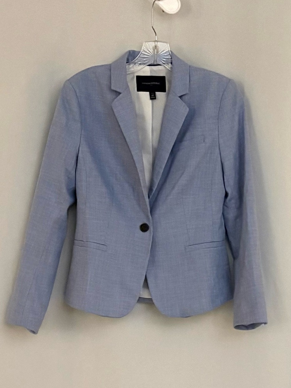 Banana Republic Light Blue Single-Button Blazer